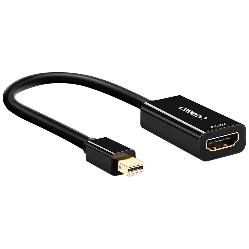 Переходник Mini DisplayPort M to HDMI F 4K 30Hz black Ugreen (40360) - фото 2