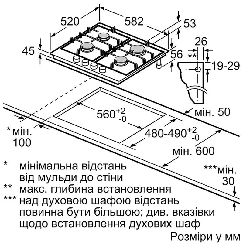 Робоча поверхня BOSCH PGP6B6K90R - фото 6