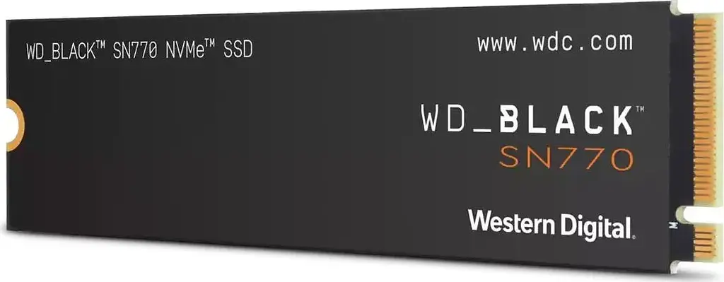 SSD накопитель WD Black SN770 1 TB M.2 NVMe 3D TLC 5150/4900 MB/s (WDS100T3X0E) - фото 2
