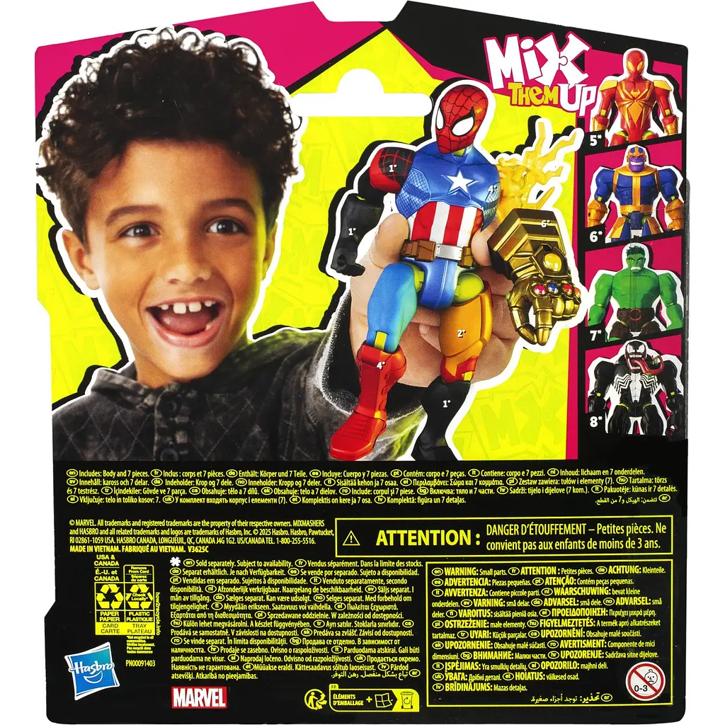Игрушка-фигурка Hasbro Marvel MixMashers Spider-Man (F9205_F9213) - фото 7