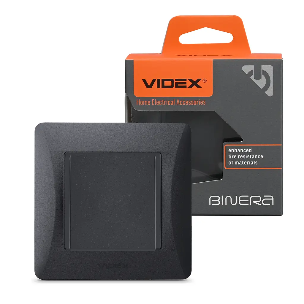 Кабельний вивід чорний графіт VIDEX BINERA VIDEX (28486-000)