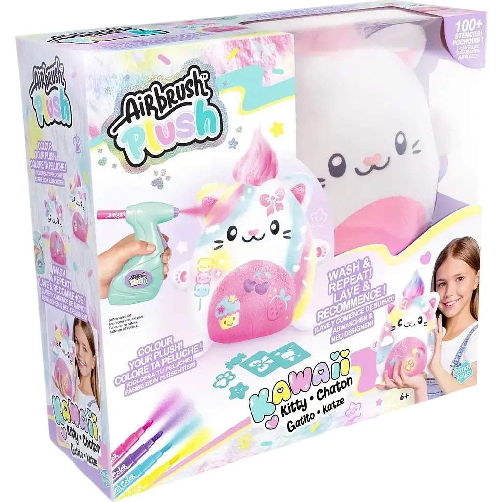 Набір для творчості Canal Toys Diy Airbrush Plush Kawaii Кошеня (AIR073)