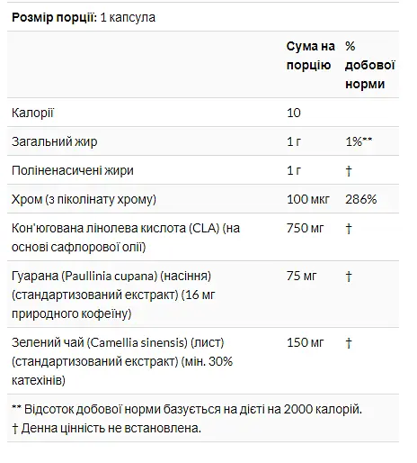 Кон'югована лінолева кислота з Гуараною та Зеленим Чаєм CLA Extreme NOW - 90 софтгель - фото 3