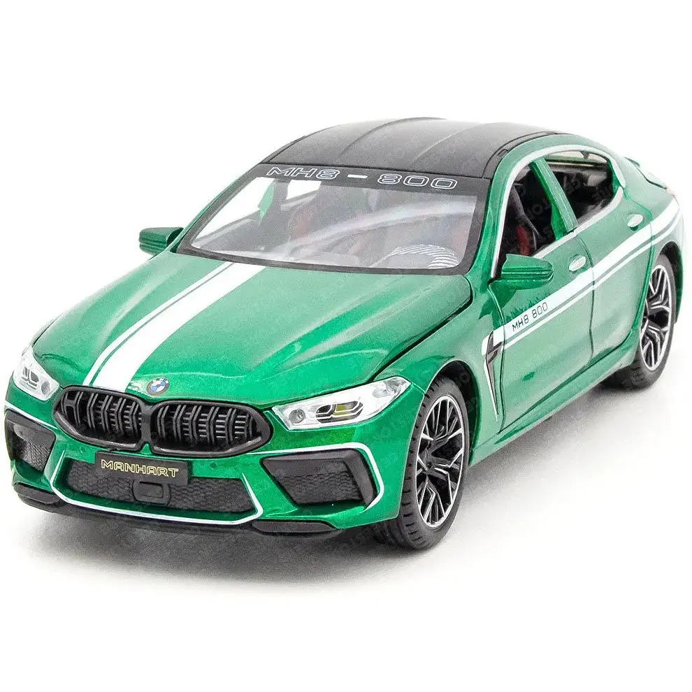 Колекційна металева модель автомобіля АвтоЕксперт BMW M8 Manhart MH8 800 з інерцією, світлом та звуком 1:24 - фото 9