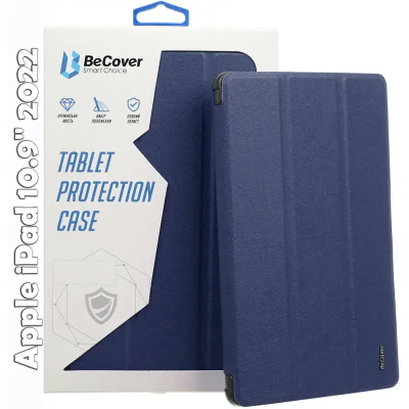 Чохол до планшета BeCover Smart Case Apple iPad 10.9" 2022/24/11" 2025 Deep Blue (709190)