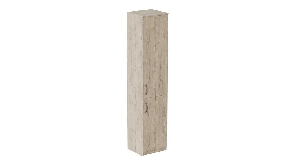 Пенал Анжело Ferrum-decor на 5 полиць із 2 дверима 1900x400x380 ДСП Дуб Сан-Марино 16 мм (FRD-104918) - фото 2