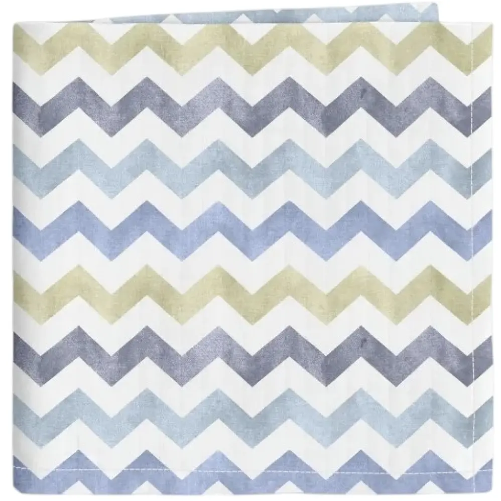 Муслінова пелюшка Cosas Zigzag 110х150 см різнобарвна (MuslinDiapers_ZigBlueSkyBeige_110x150)