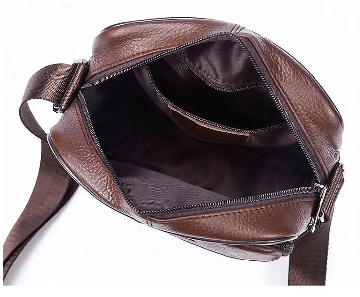 Сумка кожаная мужская Vintage 17х23х5,5 см sum0012346 - фото 4