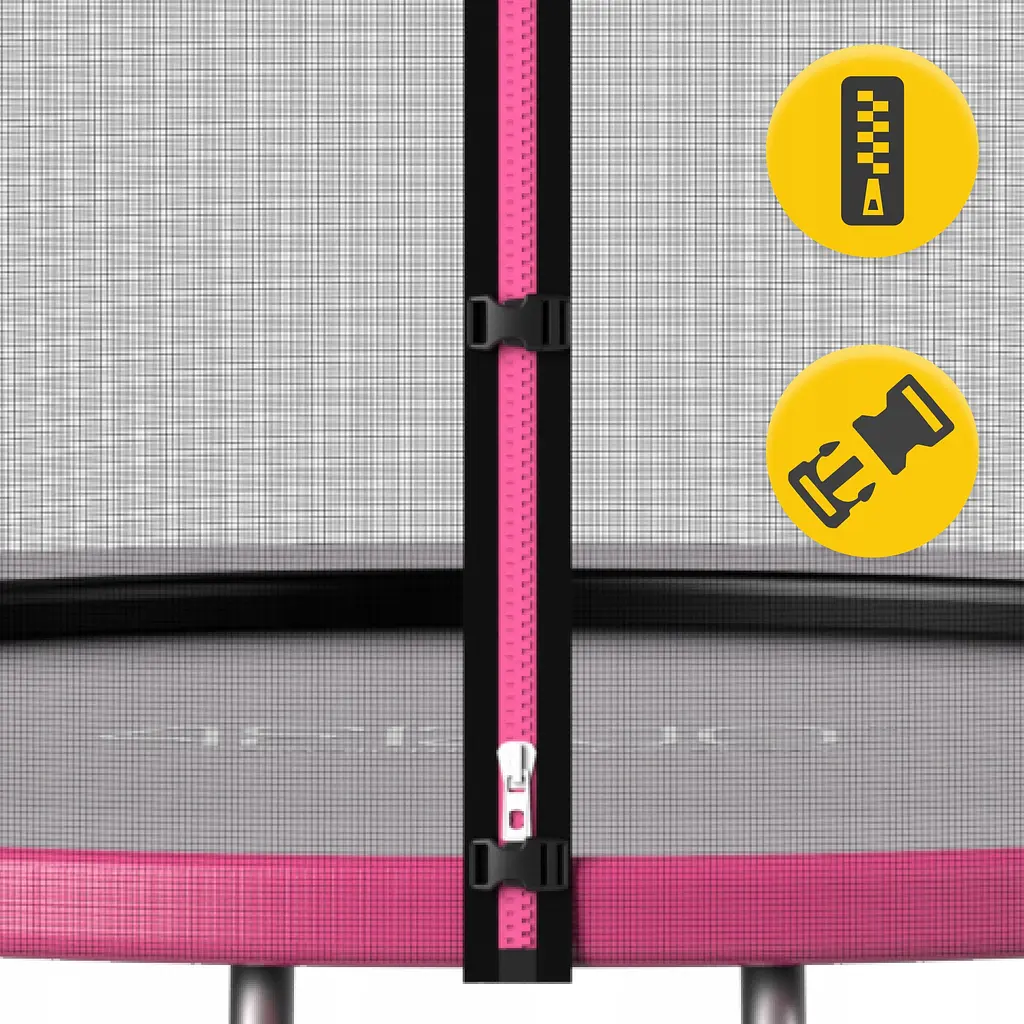 Батут із зовнішньою сіткою 4FIZJO Classic 10FT 312 см Black/Pink (P-5907739314567) - фото 4