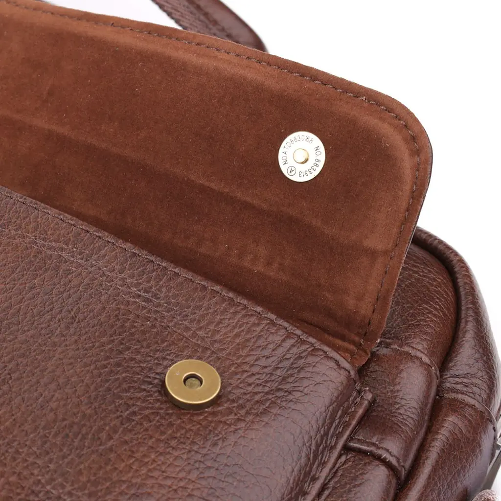 Стильний портфель для чоловіків із натуральної шкіри Vintage 23040 коричневий - фото 7