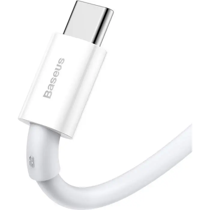 Кабель Baseus USB2.0AM-Type-C M, 1 м,(20V/3A), (66W) Superior Series Білий (CATYS-02) - фото 3
