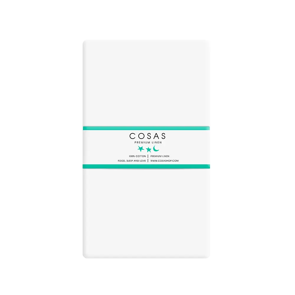 Комплект постільної білизни Cosas євро BRONZE 200 x 220 см (Ranfors_Quartz_White_200) - фото 7