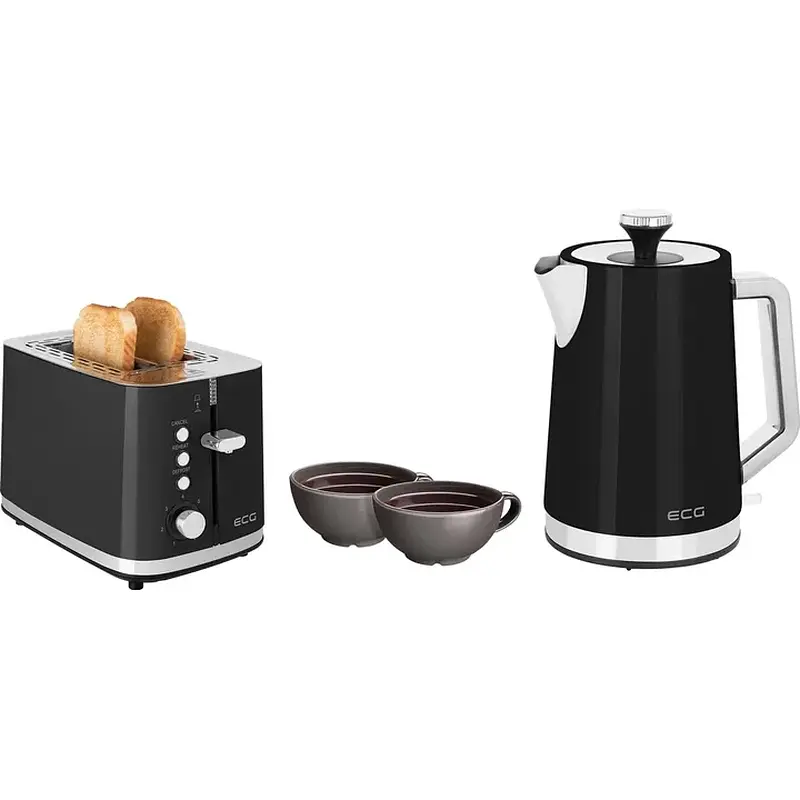 Тостер ECG ST 2766 Vintage Nero - фото 2