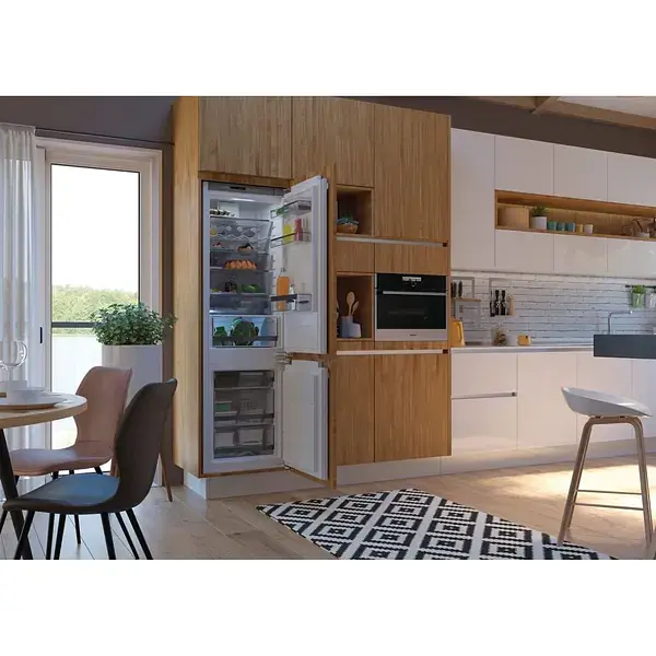 Холодильник Gorenje встроенныйный с нижн. мороз. 177х55х54 см 2 дверь 180(68) л А++ NF + Зона св те Внутр. Диспл Белый - фото 8