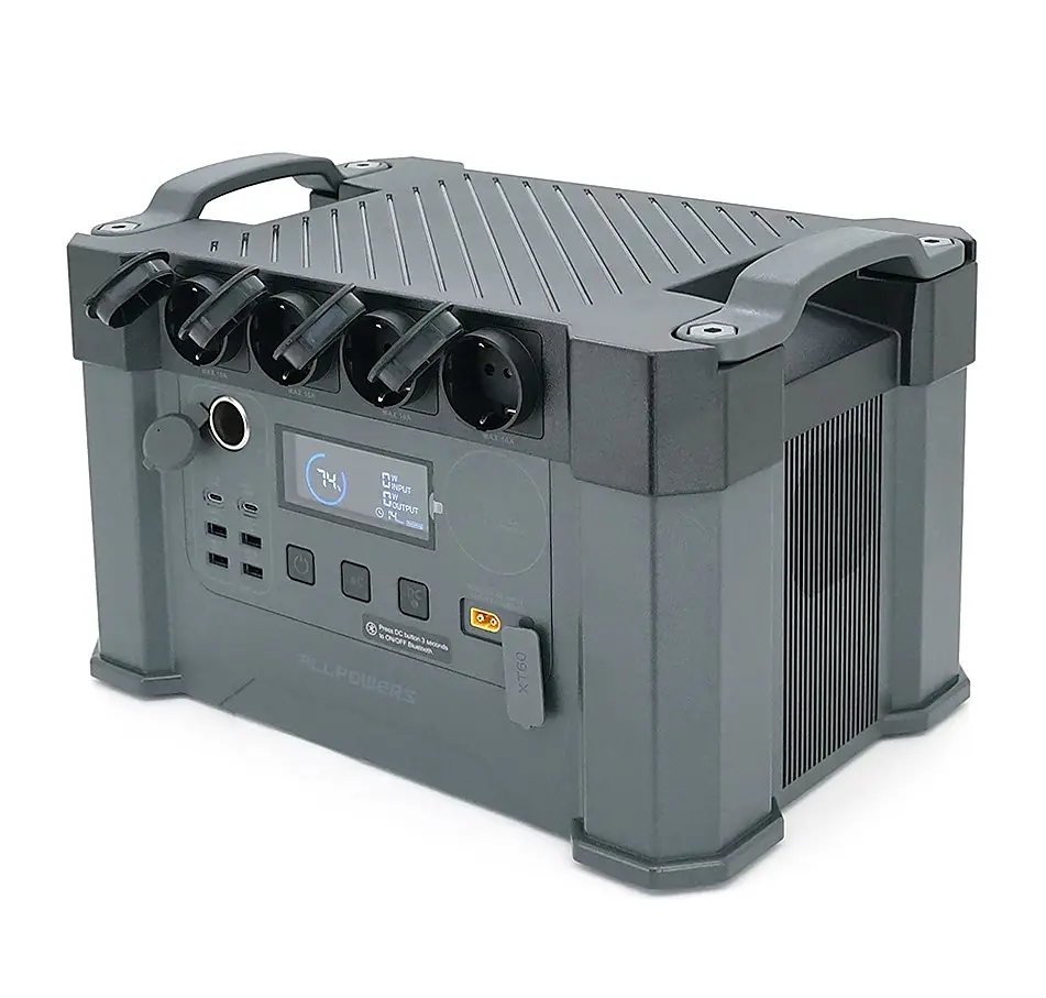 Портативна зарядна станція ALLPOWERS S2000Pro 2400W, 1451Wh LiFePO4, APP Control, Wi-Fi, Bluetooth, MPPT 650w Max - фото 2