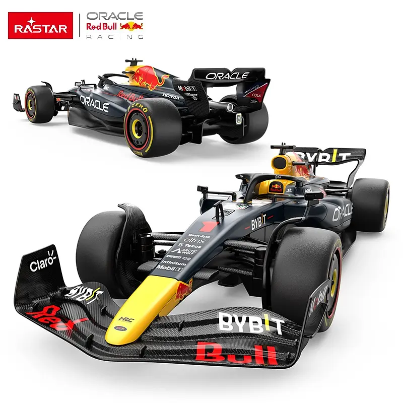 Машинка конструктор на управлении Oracle Red Bull Racing RB19 темно-синий RASTAR 1:16 - фото 6