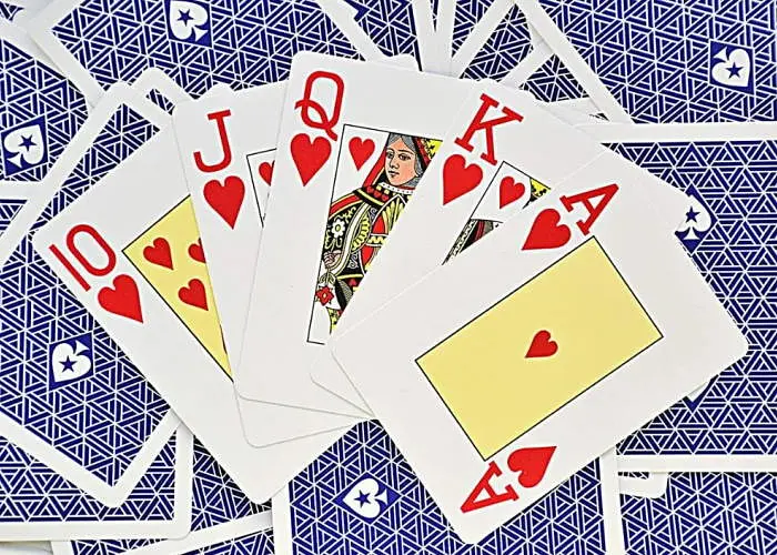 Карты игральные Fournier EPT 100% Plastic Jumbo Index (blue) (10018440) - фото 4