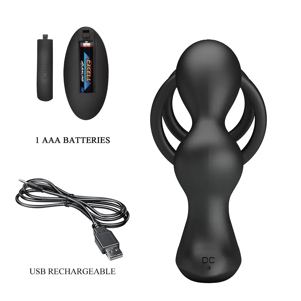 Вибростимулятор простаты MR Play Remote Control, 13.5 см (черный) - фото 4