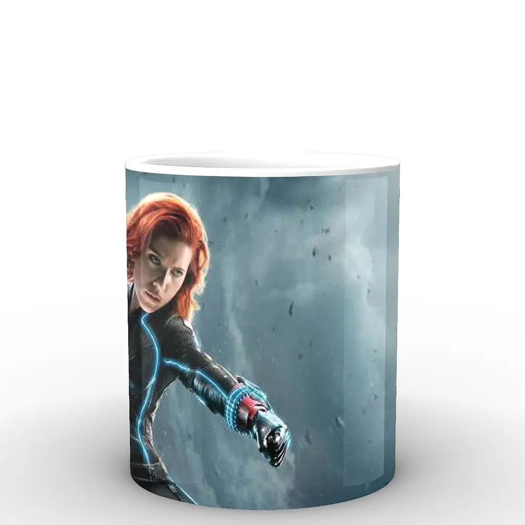 Кухоль GeekLand чорний вдова Black Widow чорний Вдова готова до бою BW.02.007.954 330 мл білий - фото 2