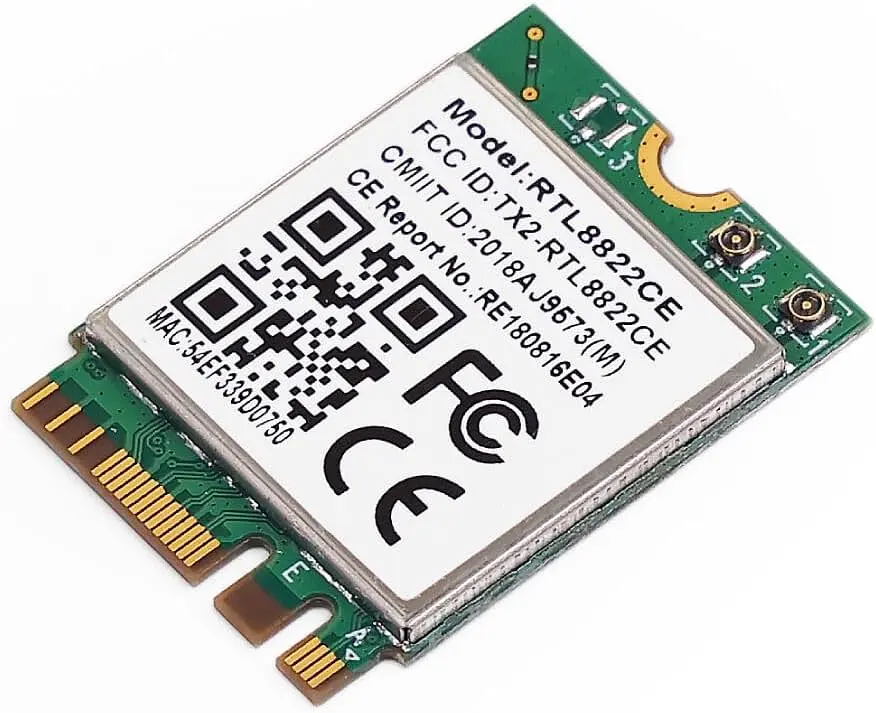 Мережева карта MediaTek WIFI 5 RTL8822CE Двохдіапазонний адаптер, Bluetooth модуль для ПК / Ноутбука (19531)