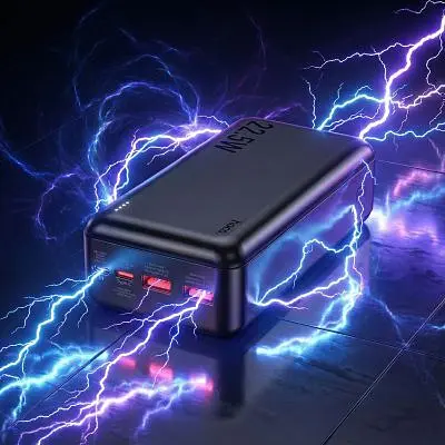 Батарея універсальна HOCO 30000mAh Astute 22.5W PD QC Black (J101B / 714732) - фото 6