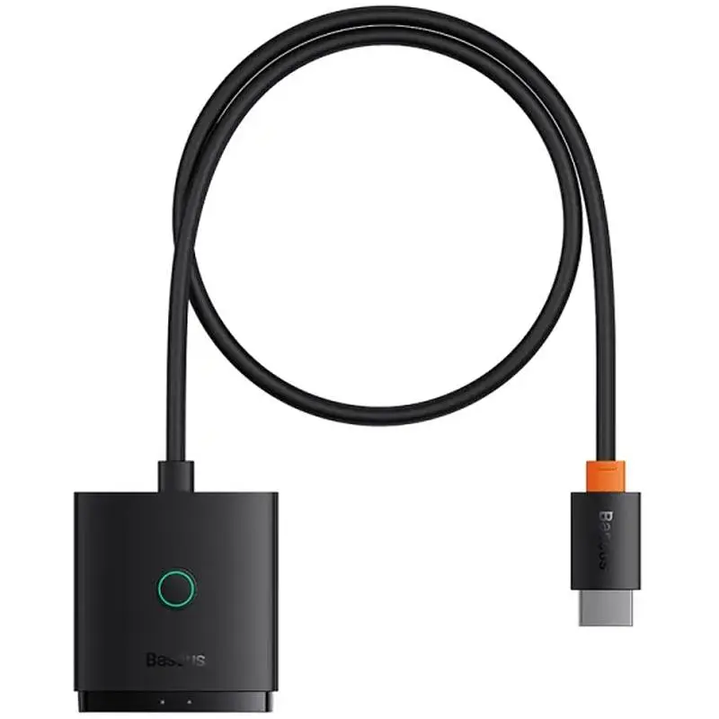 Перехідник HUB AirJoy Series 2in1 HDMI to HDMI/HDMI (B01331105) Cluster Black Baseus teh0030558 - фото 3