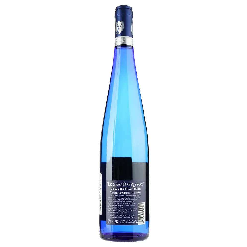 Вино Grand Frisson Gewurztraminer IGP Pays D'Oc, белое, сухое, 0,75 л - фото 2