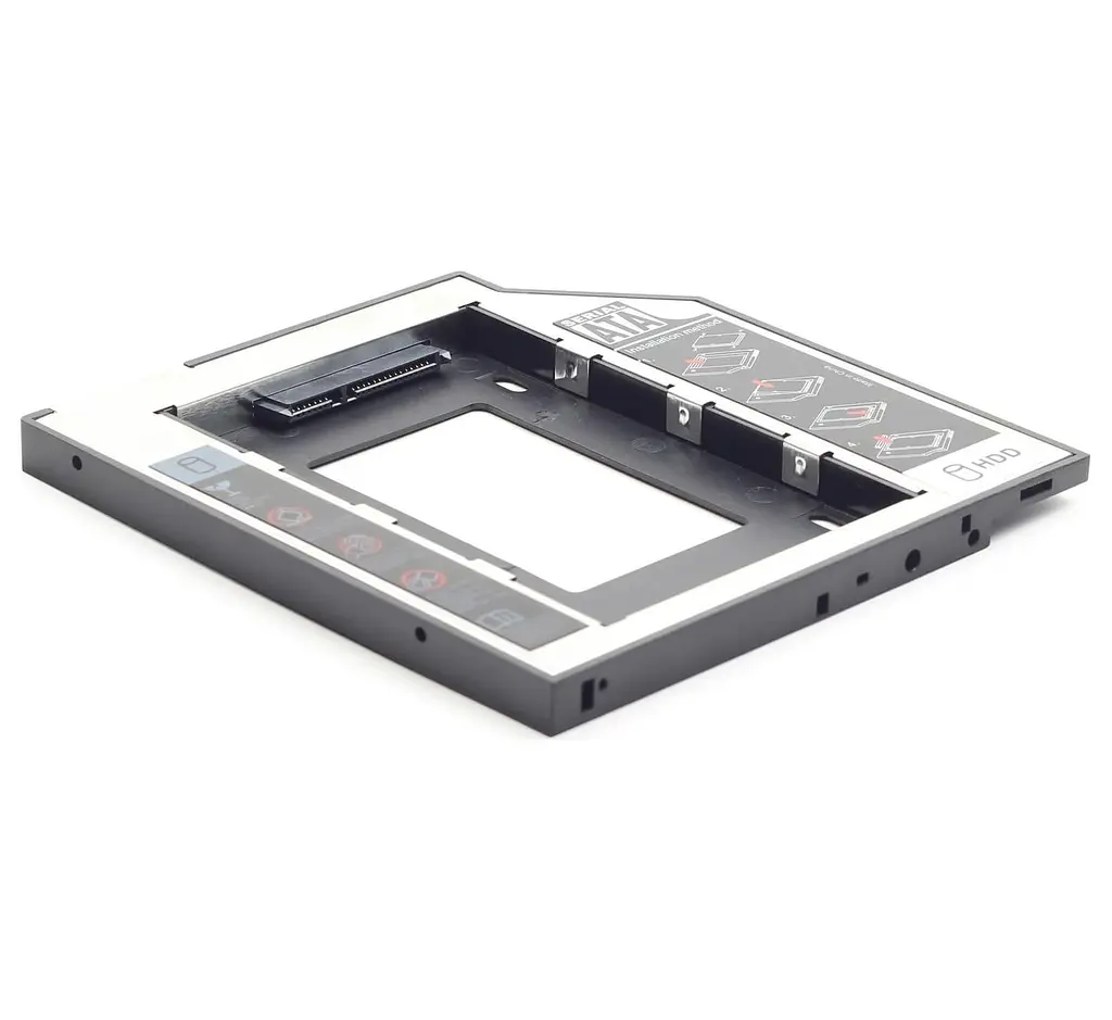 Зовнішня кишеня Gembird HDD 2,5" для ноутбука в отсек CD-ROM MF-95-02 (12.5 мм) (MF-95-02) - фото 3