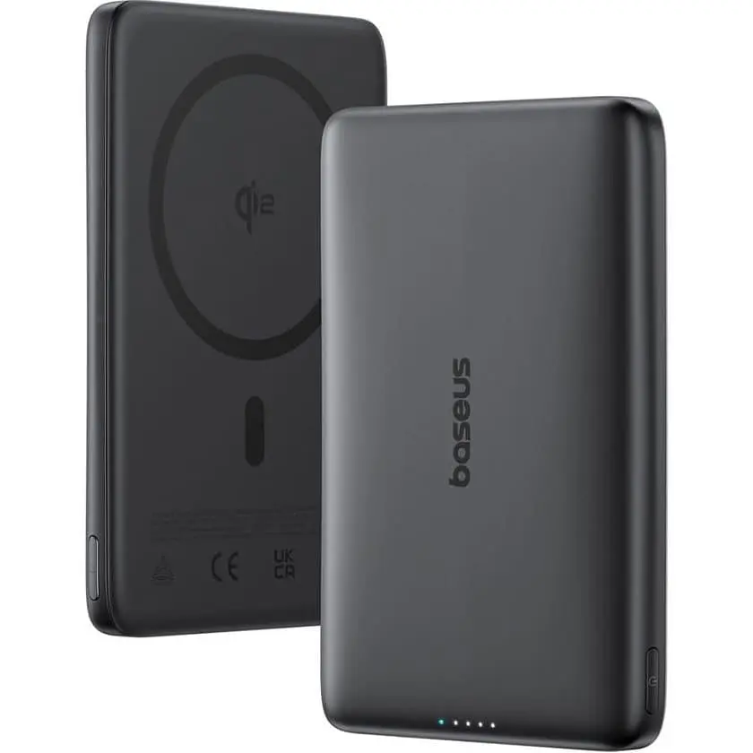 Павербанк Baseus PicoGo Ultra-Slim Qi2 Black 10 000 mAh / 27 Вт (E0027201) - фото 4