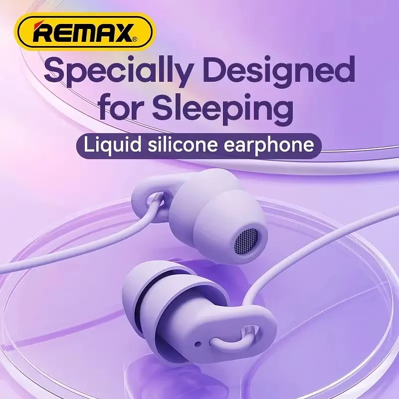 Наушники-затычки для сна Remax RM-518 Soft And Cozy, вакуумные, силиконовые ультрамягкие, Soft Touch, пассивное шумоподавление, White - фото 8
