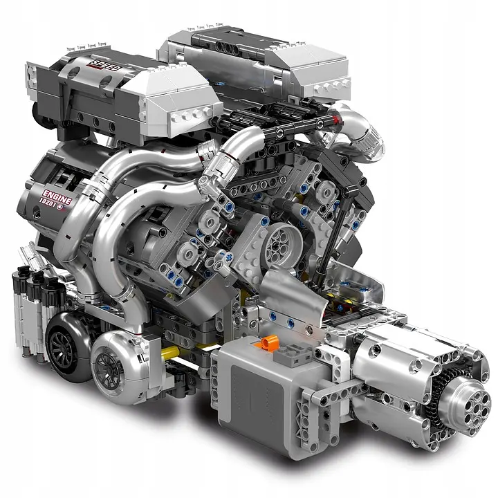 Конструктор двигун Mould King Bugatti W16 Engine моторизований для дітей та дорослих 2024 деталей - фото 3