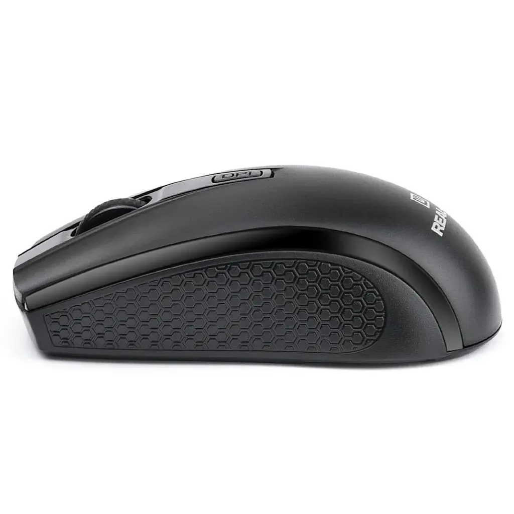 Мишка REAL-EL RM-308 Wireless Black (EL123200033) - фото 4