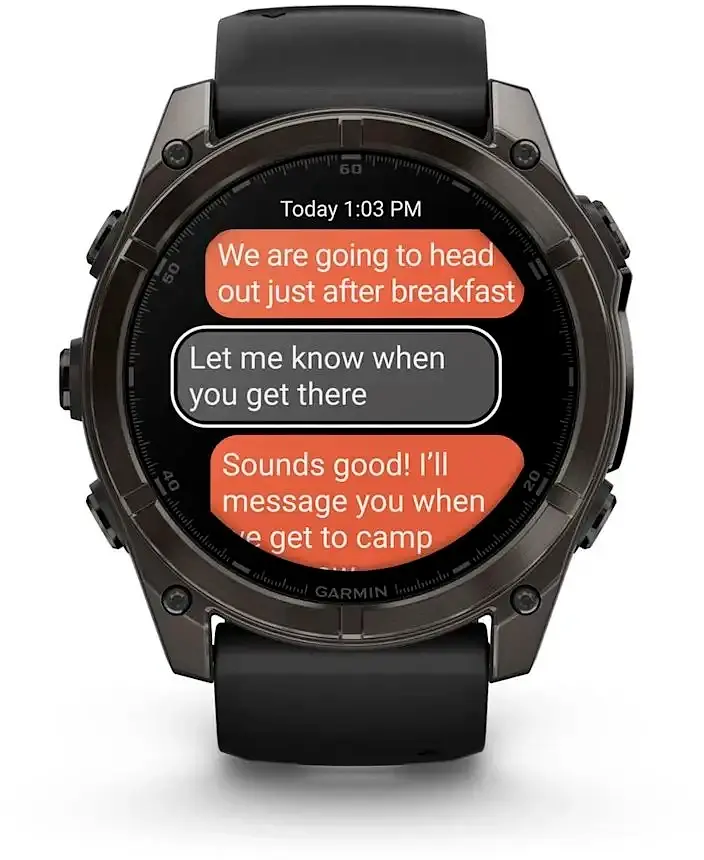 Смарт-часы Garmin Fenix 8 47mm AMOLED Sapphire Carbon Gray DLC Titanium with Black Silicone Band (010-02904-29) EU - фото 4