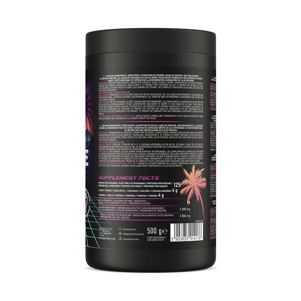 Креатин OstroVit Creatine Monohydrate, 500 грам Miami Vibes - фото 3