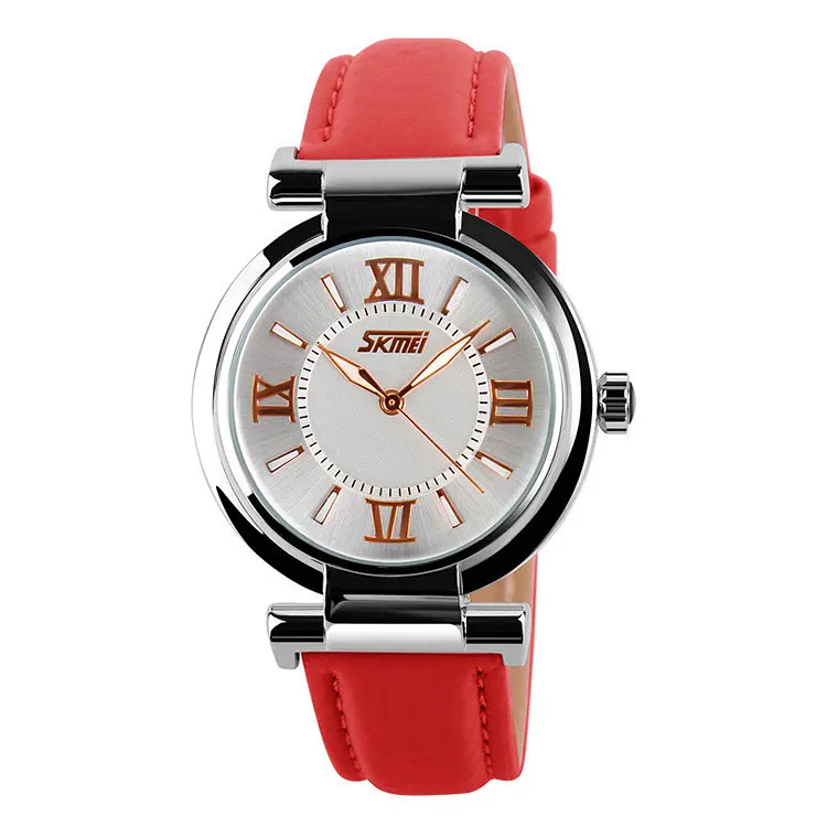Класичний жіночий годинник Skmei 9075 Elegant (Червоний) - фото 2