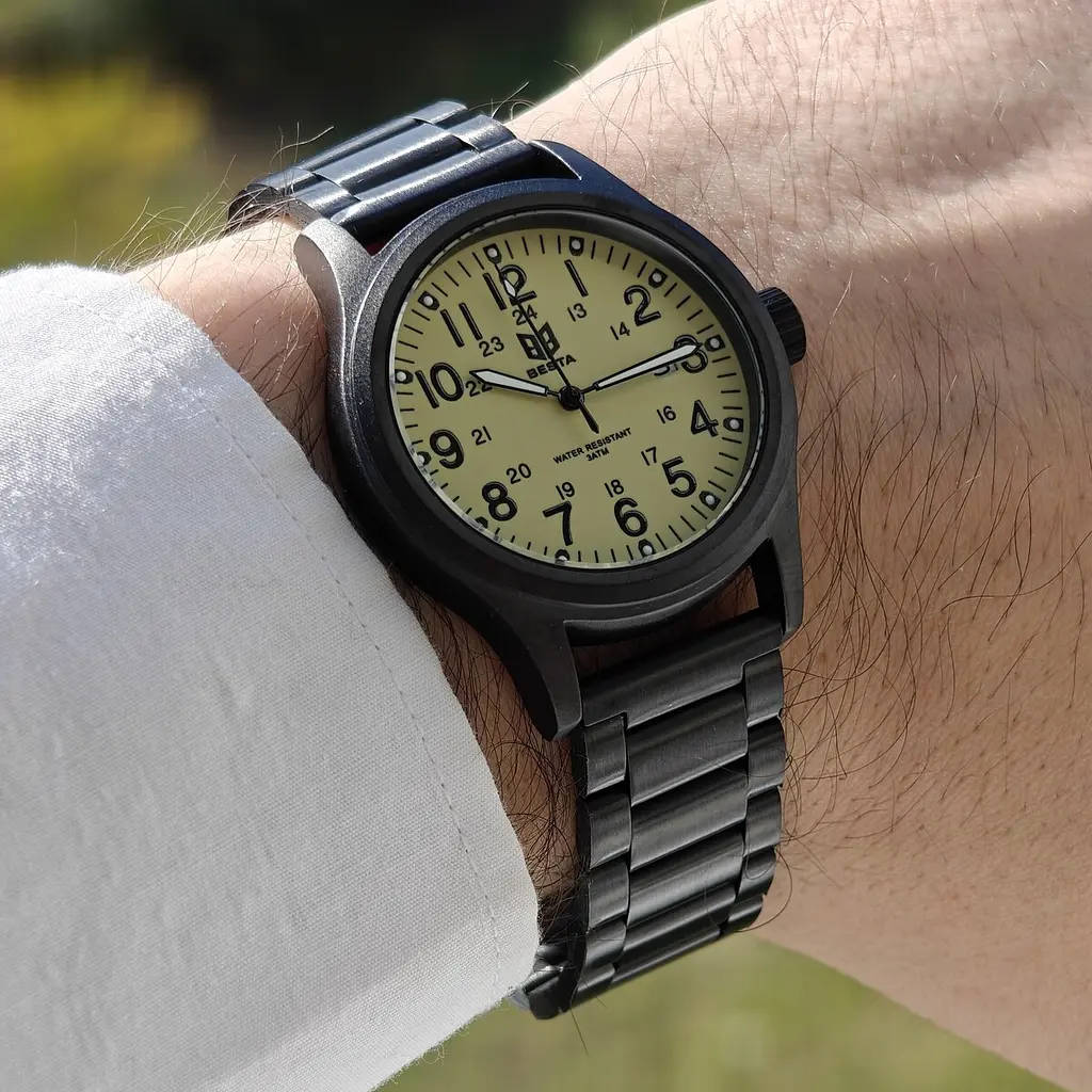 Годинник Besta Command Green Metal, 2 ремінця - фото 7