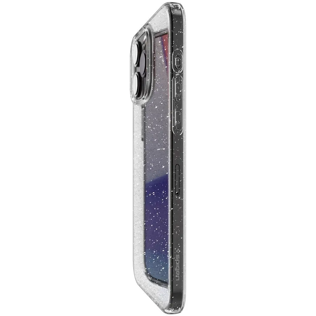 Чехол для мобильного телефона Spigen Apple iPhone 15 Pro Liquid Crystal Glitter Crystal Quartz (ACS06701) - фото 4