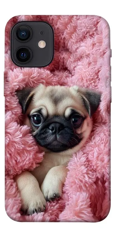 TPU чохол Demsky Мопс у ніжностях для Apple iPhone 12 mini (5.4")