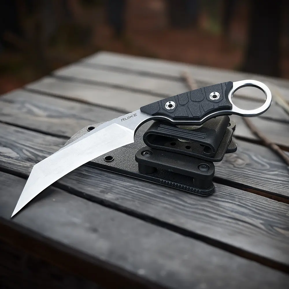 Ніж фіксований туристичний Ruike FS68, (8.6 см) 14C28N / G10 чорний - фото 17