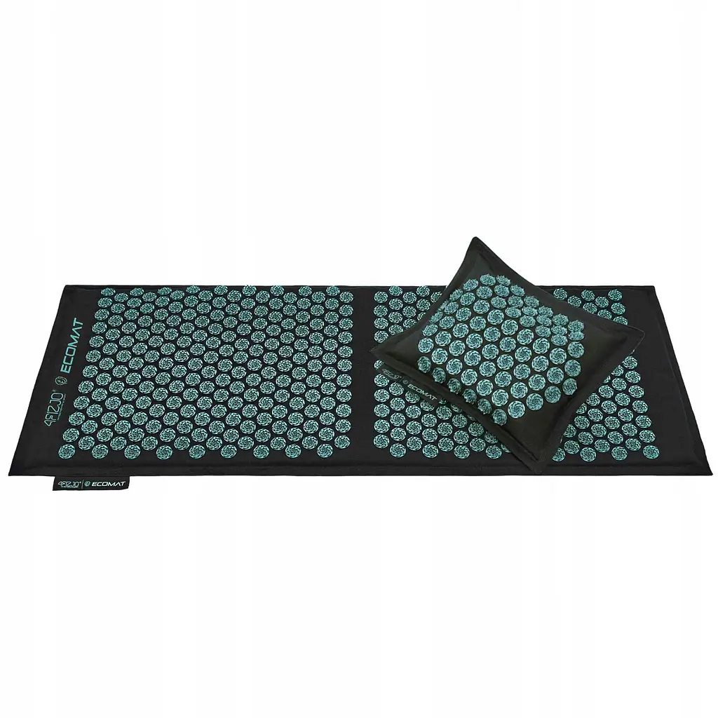 Килимок акупунктурний з подушкою 4FIZJO Eco Mat XL Аплікатор Кузнєцова 4FJ0514 Black/Blue (P-5907739317452) - фото 12