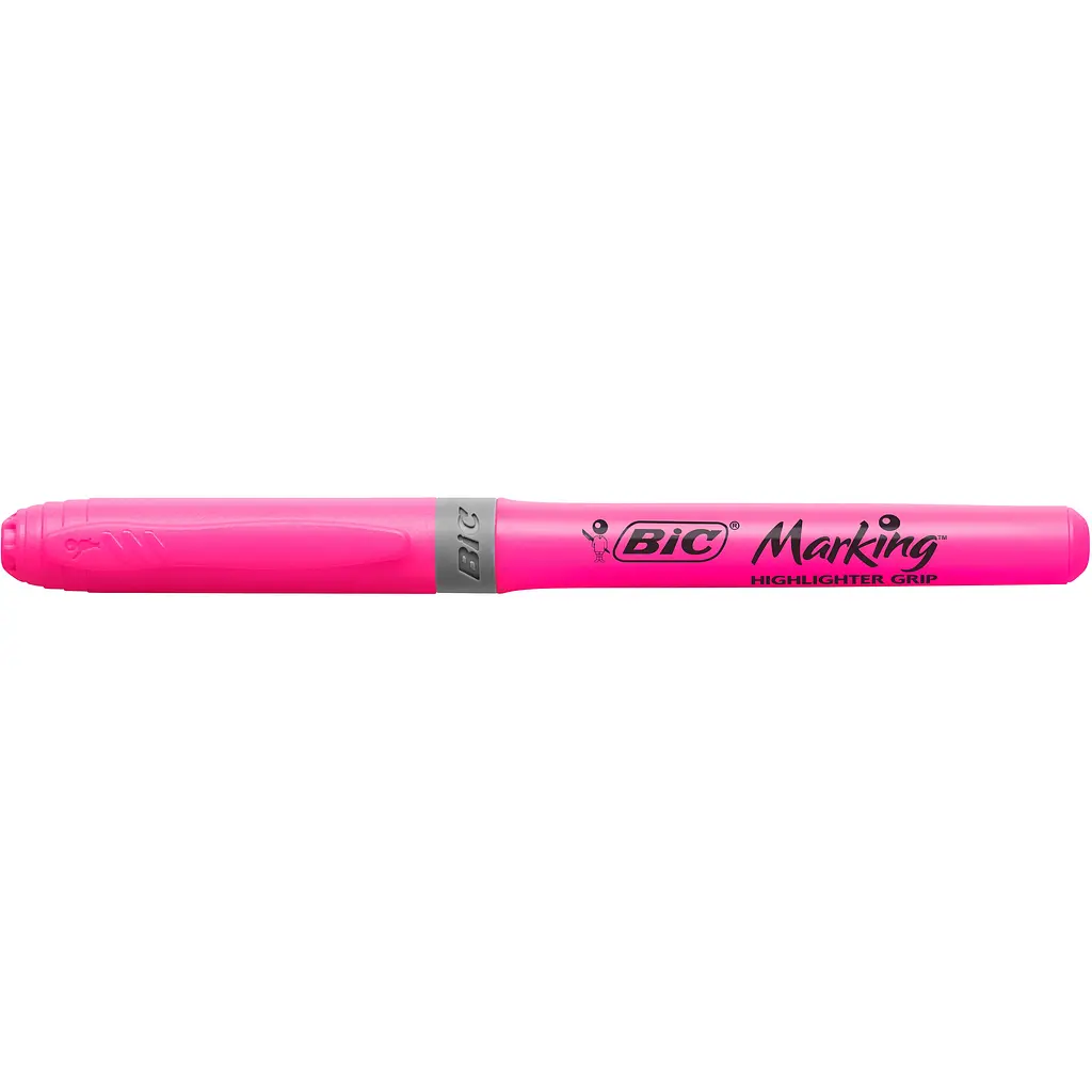 Маркер текстовий BIC Highlighter Grip 1 шт. рожевий (811934) - фото 3