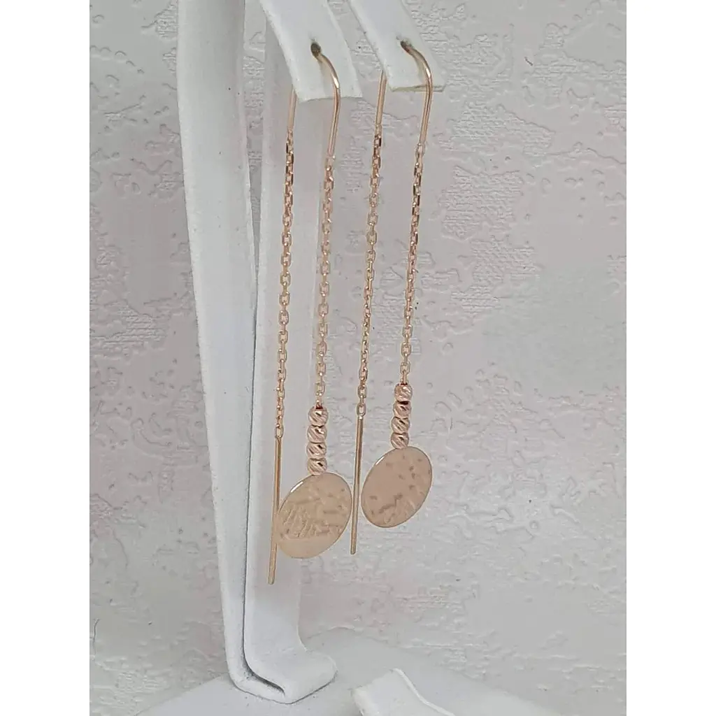 Золоті сережки-протяжки Favoritum. 210206 - фото 3