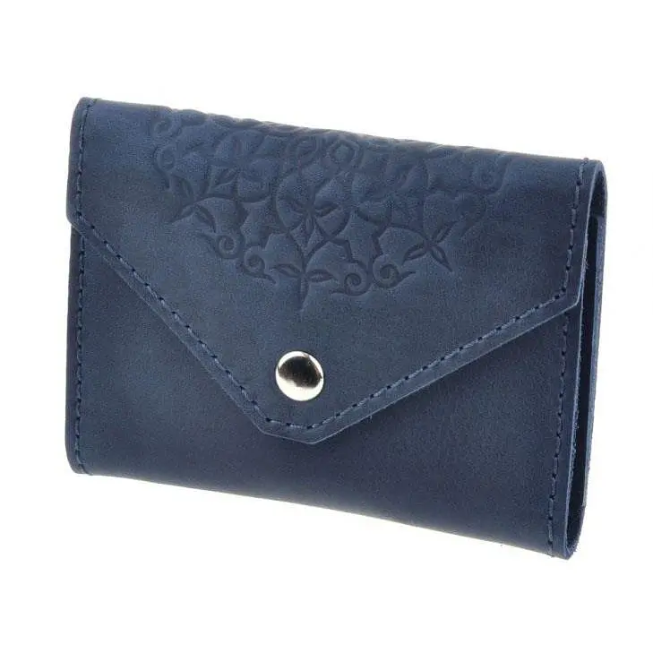 Шкіряний кард-кейс 3.0 синій з мандалою - фото 7