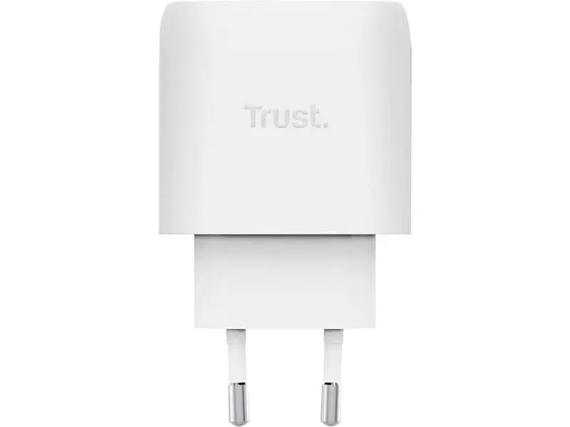 Мережевий зарядний пристрій Trust 45 W GaN PD/PPS White (25522) - фото 4