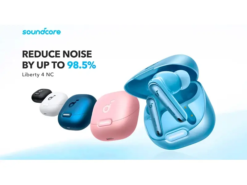 Навушники TWS ANKER SoundCore Liberty 4 NC Pastel Pink (A3947G51) - фото 2