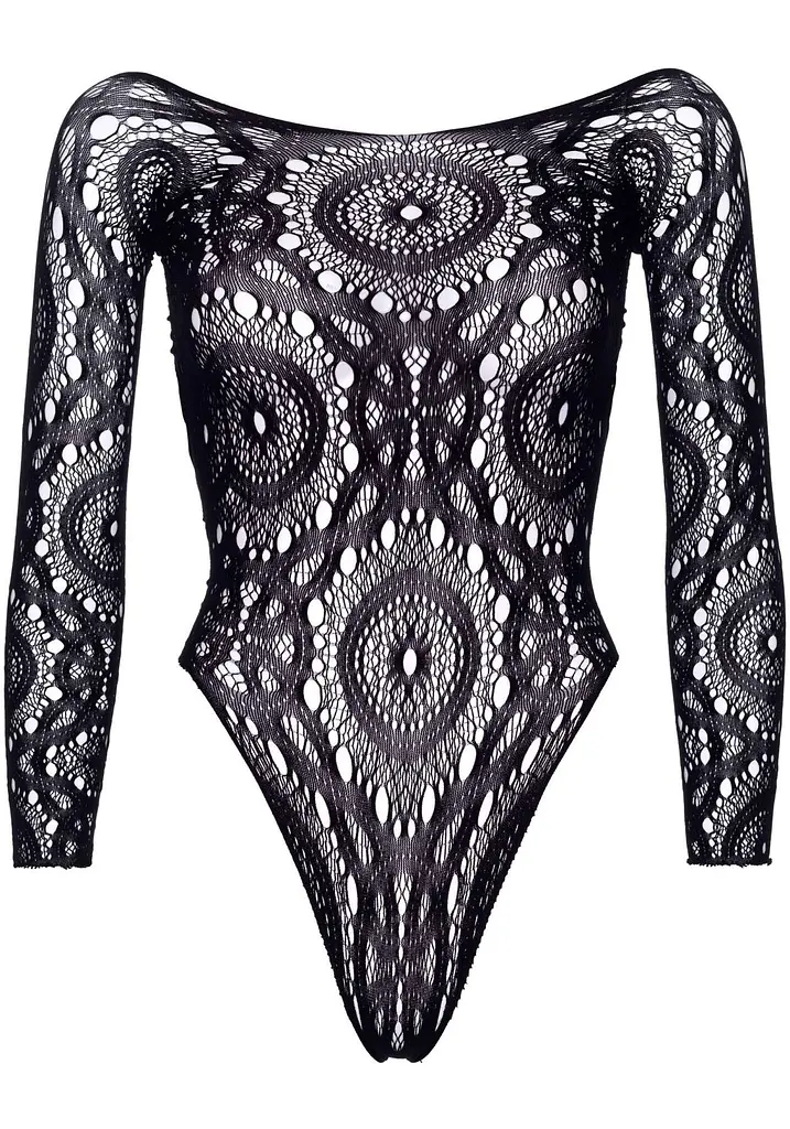 Еротичне боді-бодістокінг Leg Avenue Snap crotch thong back teddy, S/M - фото 3