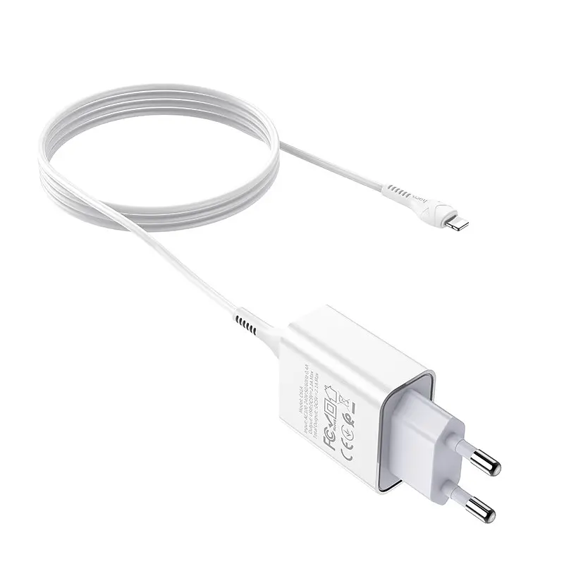 Адаптер сетевой HOCO Lightning cable Asombroso C81A 1USB, 2.1A - фото 6