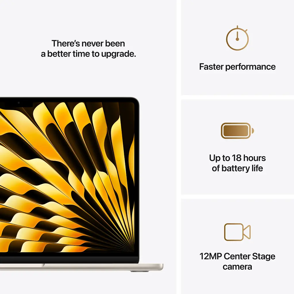 Ноутбук Apple MacBook Air 13 M4 A3240 Starlight (MW103UA/A) - фото 8