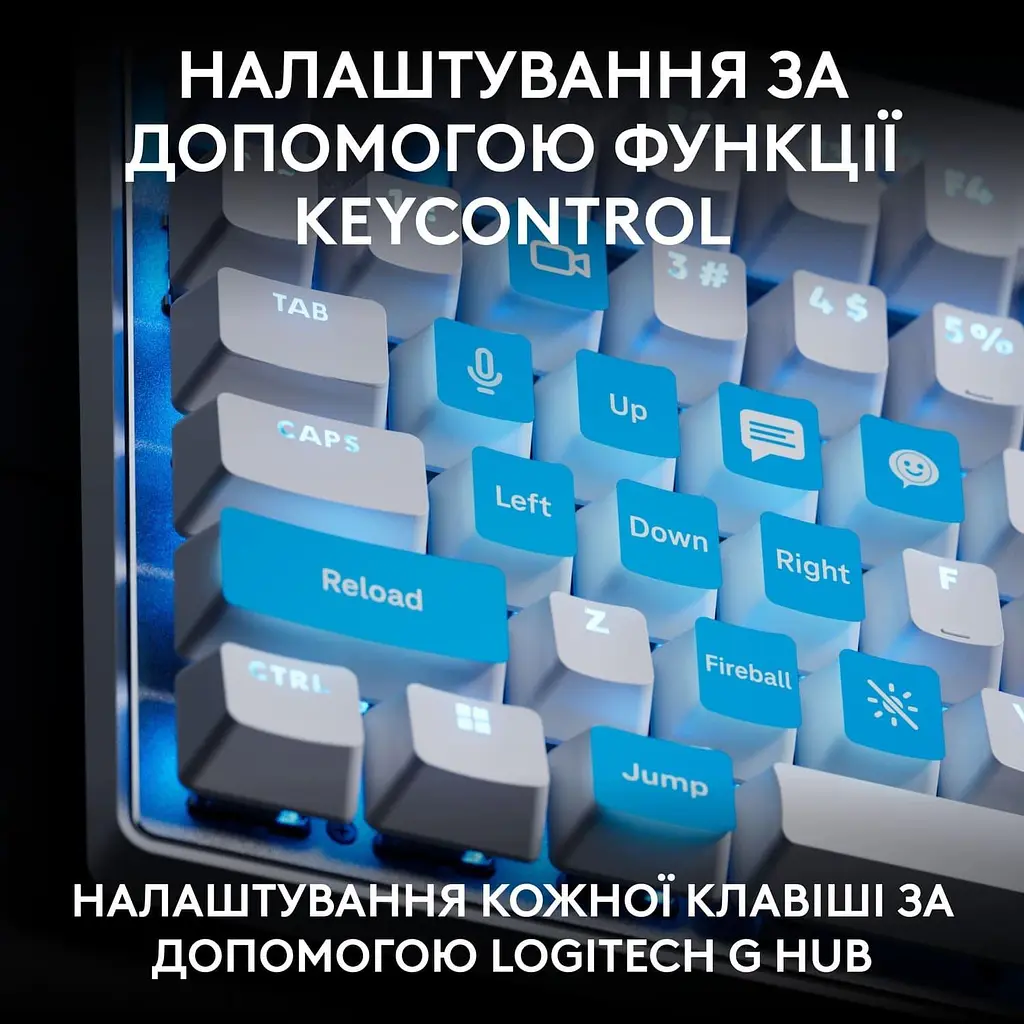 Клавиатура Logitech G PRO X TKL RAPID Gaming White (920-013242) - фото 5