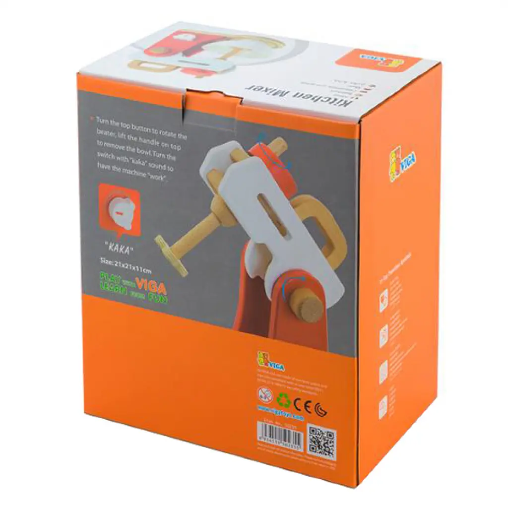 Ігровий набір Viga Toys міксер з дерева (50235FSC) - фото 4